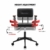 YAMASORO Vintage Bürostuhl Leder schreibtischstuhl Drehstuhl mit Rollen Werkstatt Stuhl Höhenverstellbar Konferenzstuhl Für Office Chair,Schwarz - 6