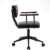 YAMASORO Vintage Bürostuhl Leder schreibtischstuhl Drehstuhl mit Rollen Werkstatt Stuhl Höhenverstellbar Konferenzstuhl Für Office Chair,Schwarz - 8