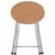 YIQIFEI Bügelstehhilfe Sitzkissen Klappbarer Haushalt Holzoberfläche Metall Outdoor Tragbar Einfacher Esstisch Erwachsener Stuhl Freizeit Runde Bank - 2