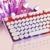 104-Key Verkabelten Computer Luminous Keyboard, Sieben-Farben-Hintergrundbeleuchtung USB Retro Notebook Gaming Keyboard Geeignet Für Desktop-Computer,Rot - 2