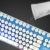 104-Key Verkabelten Computer Luminous Keyboard, Sieben-Farben-Hintergrundbeleuchtung USB Retro Notebook Gaming Keyboard Geeignet Für Desktop-Computer,Rot - 4