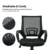 Amazon Brand - Umi Bürostuhl Schreibtischstuhl Ergonomisch Drehstuhl Mesh Höhenverstellbar Belastbar bis 275LB - 4