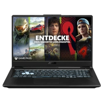 ASUS TUF Gaming A17 FA706IU-HX340T Laptop 43,9cm (17,3 Zoll, FHD, 1920x1080, IPS-Level, 144 Hz) Gaming Notebook (AMD R7-4800H, 8GB RAM, 512GB SSD, NVIDIA GeForce GTX 1660Ti, Win10H) Bonfire Black - 1