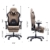 AutoFull Gaming Stuhl Bürostuhl Gamer Ergonomischer Schreibtischstuhl PC-Stuhl mit hoher Rückenlehne und Lendenwirbelstütze,Einstellbare Sitzhöhe und Rückenlehnenneigung, Fußstütze,Braun - 6