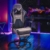 AutoFull Gaming Stuhl Bürostuhl Gamer Ergonomischer Schreibtischstuhl PC-Stuhl mit hoher Rückenlehne und Lendenwirbelstütze,Einstellbare Sitzhöhe und Rückenlehnenneigung, Fußstütze,Braun - 7
