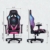 AutoFull Gaming Stuhl Schreibtischstuhl Gamer Ergonomischer Bürostuhl mit hoher Rückenlehne und Lendenwirbelstütze,Einstellbare Sitzhöhe und Rückenlehnenneigung,Rot (DREI Jahre Garantie) - 6