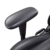 AutoFull Gaming Stuhl Schreibtischstuhl Gamer Ergonomischer Bürostuhl mit hoher Rückenlehne und Lendenwirbelstütze,PU-Leder,Einstellbare Sitzhöhe und Rückenlehnenneigung,schwarz (DREI Jahre Garantie) - 5