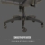 Corsair T1 Race Racing Gaming-Stuhl aus Kunstleder, einfache Montage, ergonomisches Drehgelenk, höhenverstellbar und 4D-Armlehnen, Lordosenstütze, bequem mit Liege - Schwarz - 8