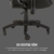 Corsair T1 Race Racing Gaming-Stuhl aus Kunstleder, einfache Montage, ergonomisches Drehgelenk, höhenverstellbar und 4D-Armlehnen, Lordosenstütze, bequem mit Liege - Schwarz - 10