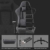 Dowinx Gaming Stuhl Ergonomischer Rennstil mit Massage Lendenwirbelstütze Bürosessel für Computer PU-Leder mit versenkbarer Fußstütze (Grau) - 5