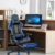 Gaming Stuhl Blau VADIM Ergonomischer Stuhl mit Fußstütze Computerstuhl 90-155 Grad verstellbar für die Arbeit zu Hause - 6