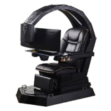 JFF Gaming-Stühle Ergonomischer Computerspiel-Stuhl E-Sport-Stuhl Im Racing-Stil Mit Massage-Lendenwirbelstütze, Gamer-Stühle Mit Ausziehbarer Fußstütze - 1