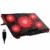 KLIM Cyclone - Laptop Kühler + Ständer + Maximale Kühlung + Verhindere Überhitzung + Schütze Dein Laptop + 5 Lüfter 2200 & 1200 RPM + Cooling Pad für Computer PS4 Xbox One + Rot Neue 2021 Version - 1
