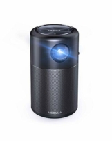 NEBULA Capsule von Anker, Mini Beamer mit WLAN, Minimalistischer Projektor 100 ANSI lm, Taschenkino, DLP, 360° Lautsprecher, 100 Zoll, Android 7.1, 4H Akku, mit App, ideal Zuhause, Home Entertainment - 1