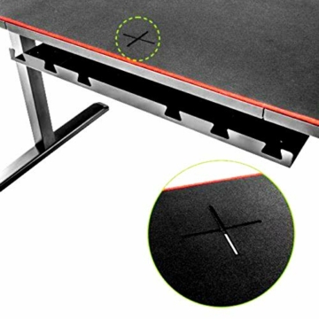OPLITE - Supreme Desk - Gaming E-Sport-Tisch mit Verstellbarer Höhe 160x80x75 bis 124cm - 5