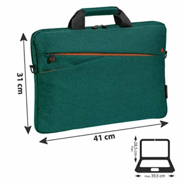 Pedea Laptoptasche Fashion Notebook-Tasche bis 15,6 Zoll (39,6 cm) Umhängetasche mit Schultergurt, türkis - 3
