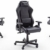 Robas Lund DX Racer 3 Gaming Stuhl Bürostuhl Schreibtischstuhl mit Wippfunktion Gamer Stuhl Höhenverstellbarer Drehstuhl PC Stuhl Ergonomischer Chefsessel, schwarz - 2