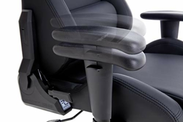 Robas Lund DX Racer 3 Gaming Stuhl Bürostuhl Schreibtischstuhl mit Wippfunktion Gamer Stuhl Höhenverstellbarer Drehstuhl PC Stuhl Ergonomischer Chefsessel, schwarz - 5
