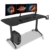 SANODESK Gaming Schreibtisch höhenverstellbarer Computertisch PC Schreibtisch mit 160cm übergrößem Desktop, Schwarz - 1