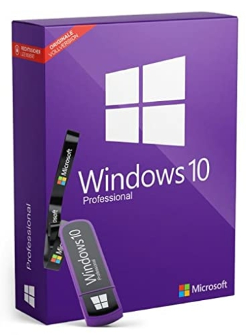 Windows 10 Pro Aktivierungsschlüssel 32/64 Bit Deutsch Vollversion + Bootable USB-Stick - 1