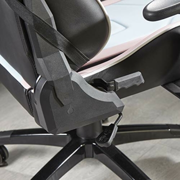 X Rocker Agility Ergonomischer Gaming Stuhl/Bürostuhl/Schreibtischstuhl mit Armlehnen und Wippfunktiondrehbar und Höhenverstellbar | weiß/Pink [ - 7