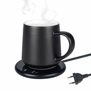 Spardar Tassenwärmer mit Tassenset Getränkewärmer mit Elektrischer Heizplatte, Kaffeewärmer mit Zwei automatischen Temperaturreglern mit Schwerkraftsensor für den Büro- oder Heimgebrauch - 1