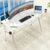 Amazon Brand – Umi Gaming Tisch K55 Gaming Schreibtisch K Shaped Computer Tisch PC Gaming Tisch für Heim und Büro - 140x 60CM, Weiß - 3