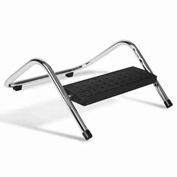 Basic Fußstütze höhenverstellbar | Fußablage für ergonomisches Sitzen | stufenlos drehbare Trittfläche - 2