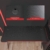 Gaming Tisch, Arespark Gaming PC Schreibtisch mit Leistungsstarkes Kabelmanagement, Stabil Metall-K Beine, Kohlefaser-Tischplatten Ergonomic Gamer Schreibtisch (120 x 60 cm mit RGB) - 6