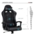 IntimaTe WM Heart Gaming Stuhl, Bürostuhl mit Verstellbarem Kopfkissen und Lendenkissen, Ergonomischer Schreibtischstuhl, Racingstuhl mit Hoher Rückenlehne, Schwarz - 3