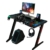 Raptor Gaming-Tisch GT-100 RGB PC Gaming-Schreibtisch mit LED RGB-Beleuchtung – Home Office Computer Schreibtisch mit Getränkehalter und Kopfhörerhaken, Kabelmanagement 120x60cm schwarz - 2