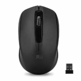 Rii Maus kabellos, 2.4G Funkmaus mit USB Empfänger(befindet Sich im Akkufach auf der Rückseite der Maus) 1000 DPI Für Links und Rechtshänder, PC/Laptop/Windows, Schwarz - 1