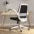 SIHOO Moderner ergonomischer Bürostuhl, Schreibtischstuhl, atmungsaktiver Kompaktstuhl, Taillenstütze, anhebbare und umkehrbare Armlehne, leise Nylonrollen(Schwarz) - 1