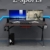 sogesfurniture Gaming Tisch R-Förmig, Ergonomisch Großer Gaming Schreibtisch Computertisch mit Mausunterlage, Getränkehalter und Kopfhörerhaken, 140x60x75cm, Schwarz BHEU-YT-YF-140D - 2
