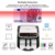 UFLIZOGH Geldzählmaschine Scheine Euro Falschgeldprüfung UV/MG Banknotenzähler für Banken Geschäfte Euro Doller Pound (Schwarz, LED) - 4