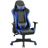 Yaheetech Gaming Stuhl, Racing Stuhl, Bürostuhl, ergonomischer Schreibtischstuhl, Drehstuhl Höhenverstellbare Chefsessel mit verstellbare Kopfstütze, Lendenstütze, PC Stuhl 150 kg belastbarkeit - 1