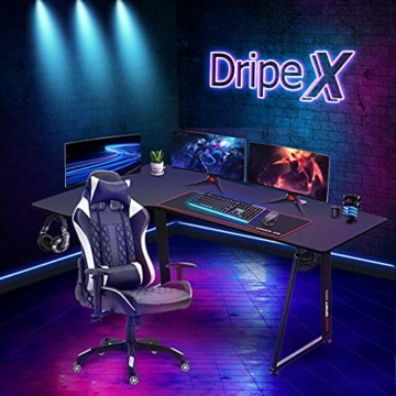 Dripex Gaming Tisch L-Form, Eckschreibtisch 160cm, L-förmiger Computertisch, Großer Ergonomischer Schreibtisch für Büro und Zuhause - 7