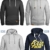 Grin&Bear Herren Kapuzenpullover Kapuzenjacke Hoodie mit hoch abschließendem Kragen GEC494 (M, Anthrazit) - 5