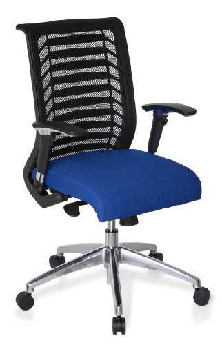 hjh OFFICE 707220 Bürostuhl / Chefsessel Avatar Pro, schwarz / blau - 1