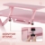 IntimaTe WM Heart Gaming Tisch 110cm, Ergonomischer Computertisch, Schreibtisch mit Tischplatte aus Kohlefaser, Drehbarer Headsethalter, Griffhalter und Getränkehalter (Pink) - 6