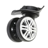 JYDQT 1 Paar Swivel Mute Dual Roller Räder DIY Koffer Gepäck Ersatzrollen für Reisetasche Reisekoffer - 1
