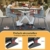 Qlf yuu verstellbare Fußstütze mit abnehmbarem Fußkissen, winkeleinstellbare Fußbank Fußhocker Fußschemel, rutschfeste Fußablage für Schreibtisch, Büro, Zuhause, Reise - 8