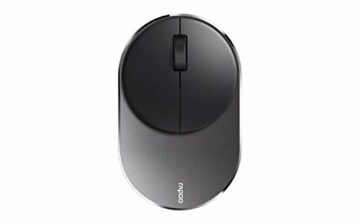 Rapoo M600 Mini Silent kabellose Maus, Bluetooth und Wireless (2.4 GHz)via USB, Multi-Mode, flach, 1300 DPI, schwarz - 1