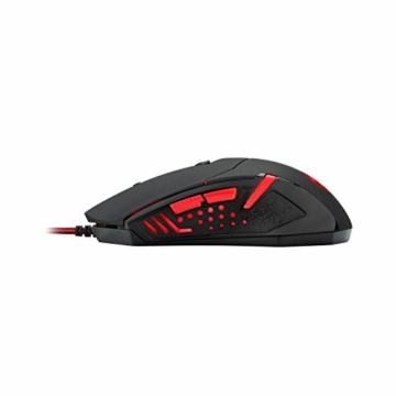 Redragon M601 Wired Gaming Mouse, Ergonomic, Programmable 6 Buttons, 3200 DPI with Red LED Mouse for Windows PC Games - Black - 7
