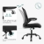 SONGMICS Bürostuhl mit hochklappbaren Armlehnen, Schreibtischstuhl mit Netzbespannung, ergonomischer Computerstuhl, 360° Drehstuhl, verstellbare Lendenstütze, platzsparend, schwarz OBN37BK - 5