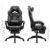 SONGMICS Gaming Stuhl, Bürostuhl mit Fußstütze, Schreibtischstuhl, ergonomisches Design, verstellbare Kopfstütze, Lendenstütze, bis zu 150 kg belastbar, schwarz OBG077B01 - 7