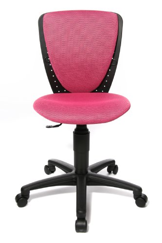 Topstar 70570BB10 High S'cool, Kinder- und Jugenddrehstuhl, Schreibtischstuhl für Kinder, Bezugsstoff pink - 1