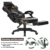 WOLTU Gaming Stuhl Racing Stuhl Bürostuhl Chefsessel Schreibtischstuhl Sportsitz mit Kopfstütze und Lendenkissen, mit Fußstütze, Kunstleder+Stoff, höhenverstellbar, Camouflage, BS71cm - 4