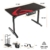 Amazon Brand – Umi Gaming Tisch, I Shaped Ergonomischer Gaming Schreibtisch PC Computertisch, Schwarz (120×60×75 cm) - 5