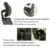 ANANP Stuhlkopfstütze Höhenverstellbar Gepolsterte Kopfstütze mit langer und kurzer Schraube, ohne Stanzen, einfache Nachrüstung, Stuhl-Kopfstützenaufsatz Universal für Büro & Zuhause, Schwarz (A)3.0 - 5
